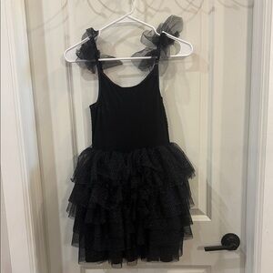 Posh Peanut Black Tulle Dress Size 10Y-12Y